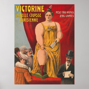 Victorine, die schöne große Pariser Frau Poster