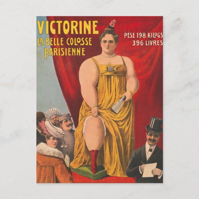 Victorine, die schöne große Pariser Frau Postkarte (Vorderseite)