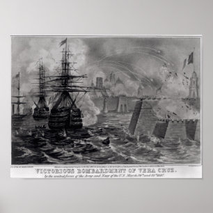 Victorious Bombardment of Vera Cruz Poster
