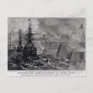 Victorious Bombardment of Vera Cruz Postkarte