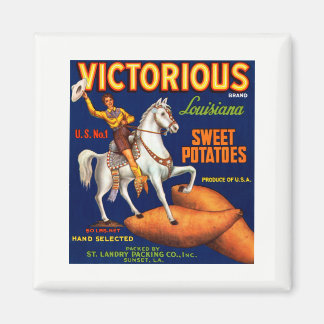 Victorious Brand Louisiana Süßkartoffeln Magnet