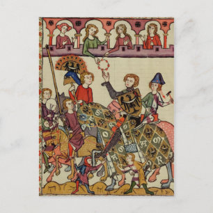 Victorious Knight, 14. Jahrhundert Postkarte