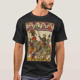 Victorious Ritter, mittelalterliche Kunst des 14.  T-Shirt