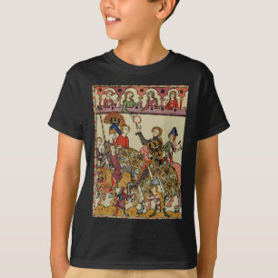 Victorious Ritter, mittelalterliche Kunst des 14.  T-Shirt