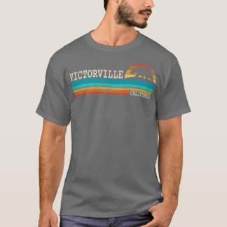 Victorville California Staat Bear Retro Sunset Pre T-Shirt