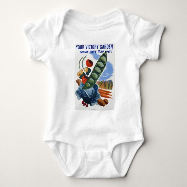 Victory Garden Baby Strampler (Vorderseite)