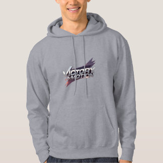 Victory in Motion Racing Speed Metall-Typografie  Hoodie