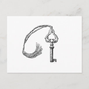 Victrola-Schlüssel Postkarte