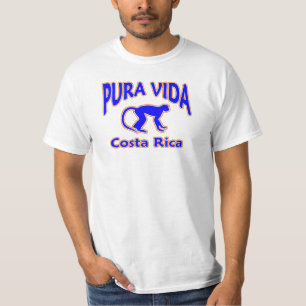 Vida Costa Rica Blau-Affe T-Shirt