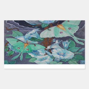 Vida de la Luna Rechteckiger Aufkleber