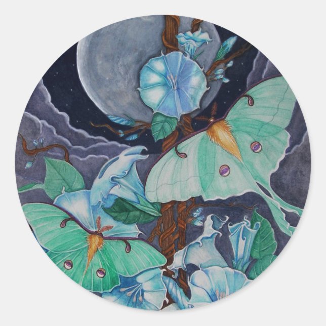 Vida de la Luna Runder Aufkleber (Vorderseite)