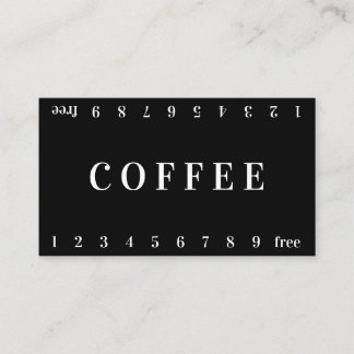 Vida Double Number Loyalty Coffee Punch Card Treuekarte