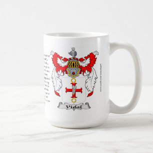 Vidal, der Ursprung, die Bedeutung und das Wappen Kaffeetasse