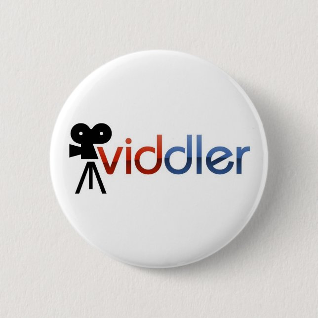 Viddler Knopf Button (Vorderseite)