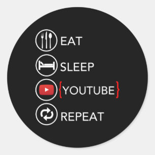 Video Blogger Vlogger wie abonnieren Podcaster Runder Aufkleber