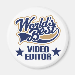Video Editor Geschenk (Welten am besten) Magnet