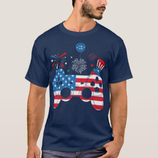 Video Game 4. Juli Controller American Children B T-Shirt