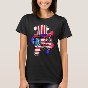 Video Game 4. Juli Controller American Flag Sh T-Shirt