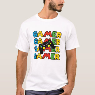 "Video Game Addicts" Funny Gamer T-Shirt