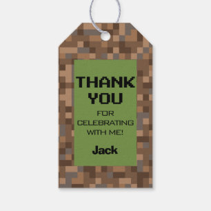 Video Game Birthday Favor Tag Geschenkanhänger
