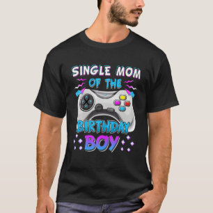 Video Game Birthday Party Single Mama des jungen M T-Shirt