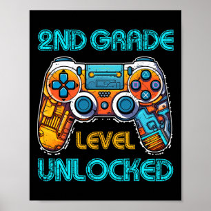 Video Game Boys Kinder 2. Klasse Entsperrte Ck T Poster