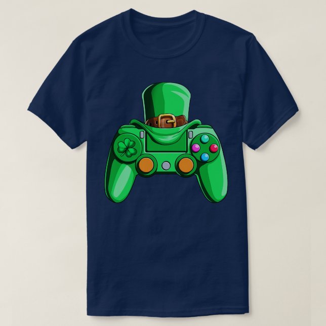 Video Game Boys St Patricks Day Gaming St Pattys D T-Shirt (Design vorne)