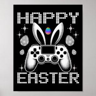 Video Game Bunny Eggs Kostüme Ostertagen Kinder Ki Poster