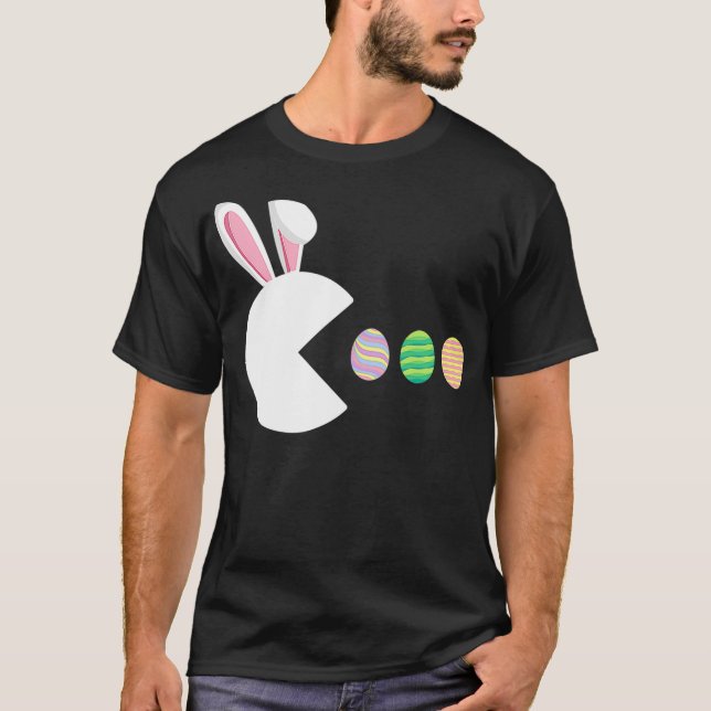 Video Game Bunny Eggs Osterspiel Kinderspielerinne T-Shirt (Vorderseite)