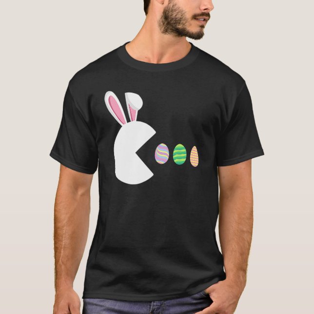 Video Game Bunny Eggs Osterspiel Kinderspielerinne T-Shirt (Vorderseite)