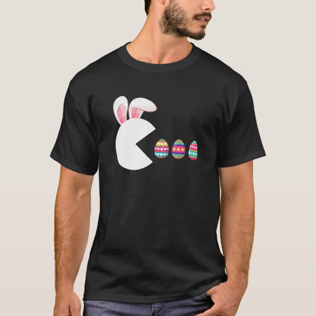 Video Game Bunny Eggs Osterspiel Kinderspielerinne T-Shirt (Vorderseite)