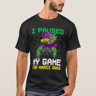 Video Game Controller Gamer Mardi Gras Carnival Bo T-Shirt