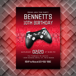 Video Game Controller - Geburtstag Einladung