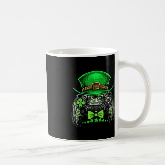 Video Game Controller Irish Gamer Boys St Patricks Kaffeetasse (Rechts)
