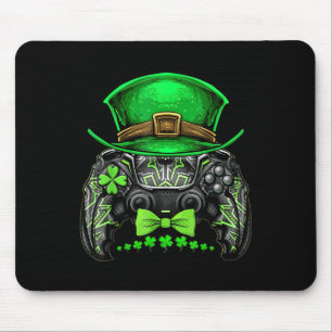 Video Game Controller Irish Gamer Boys St Patricks Mousepad