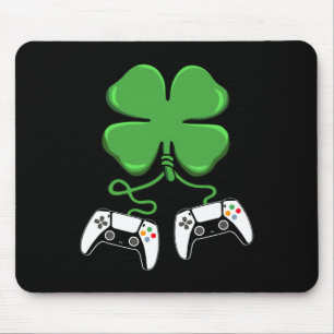 Video Game Controller Irish Gamer Boys St Patricks Mousepad
