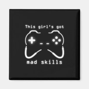 Video Game Controller Magnet von Girl's Got Mad Sk