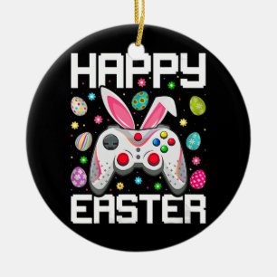 Video Game Controller Ostereier Bunny Gamer Keramik Ornament