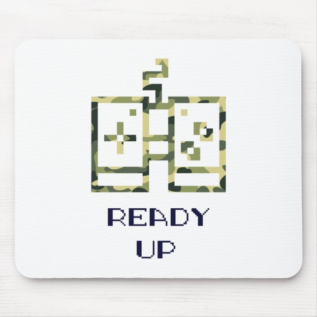 Video Game Controller Ready Up Gamer Mousepad (Vorne)