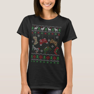 Video Game Controller Santa Elf Ugly Weihnachtsjun T-Shirt