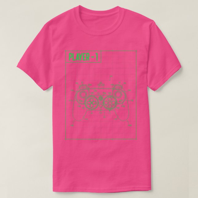Video-Game-Controller  T-Shirt (Design vorne)