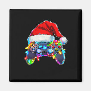 Video Game Controller Weihnachts-Weihnachtsmannmüt Magnet