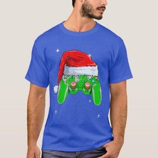 Video Game Controller Weihnachts-Weihnachtsmannmüt T-Shirt