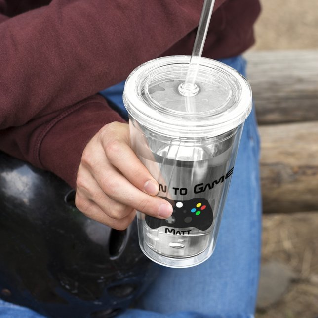 Video Game Custom Acryltrinkbecher (Von Creator hochgeladen)