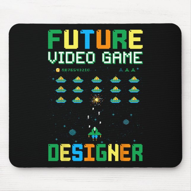 Video-Game-Designer für Kinder1 Mousepad (Vorne)