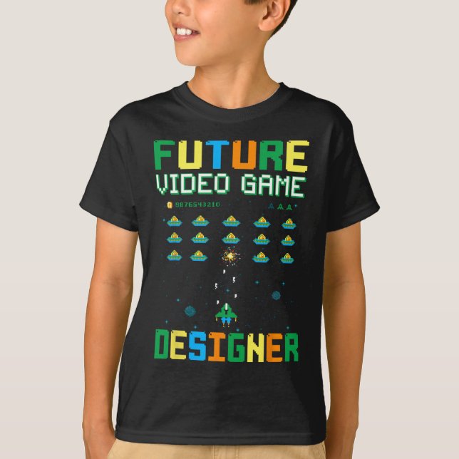 Video-Game-Designer für Kinder1 T-Shirt (Vorderseite)