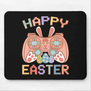 Video Game Easter Bunny Gaming Controller Gamer Bo Mousepad