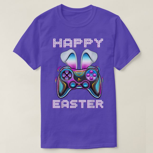 Video Game Easter Bunny Gaming Controller Gamer Bo T-Shirt (Design vorne)