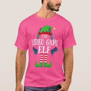 Video Game Elf Matching Family Group Weihnachten P T-Shirt