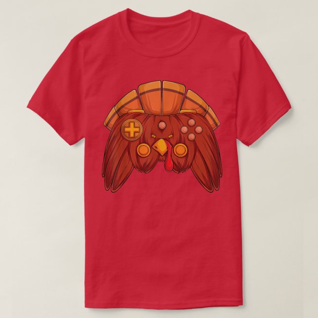 Video Game Erntedank Türkei Controller Gamer Bo T-Shirt (Design vorne)